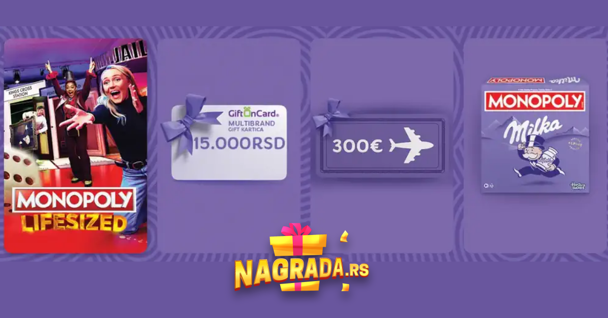 Milka MONOPOLY za nagrade