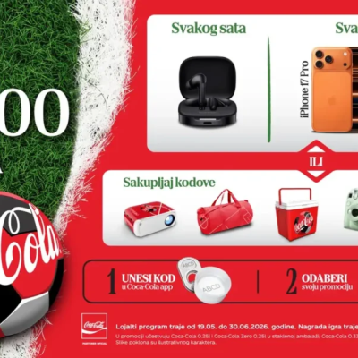 Coca-Cola nagradna igra 2026: Podeli, navijaj, osvoji uz Coca-Colu