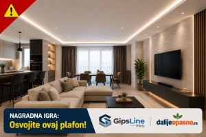 Gips Line Pro i Nagrada rs akcija za besplatan gipsani plafon sa svetlima